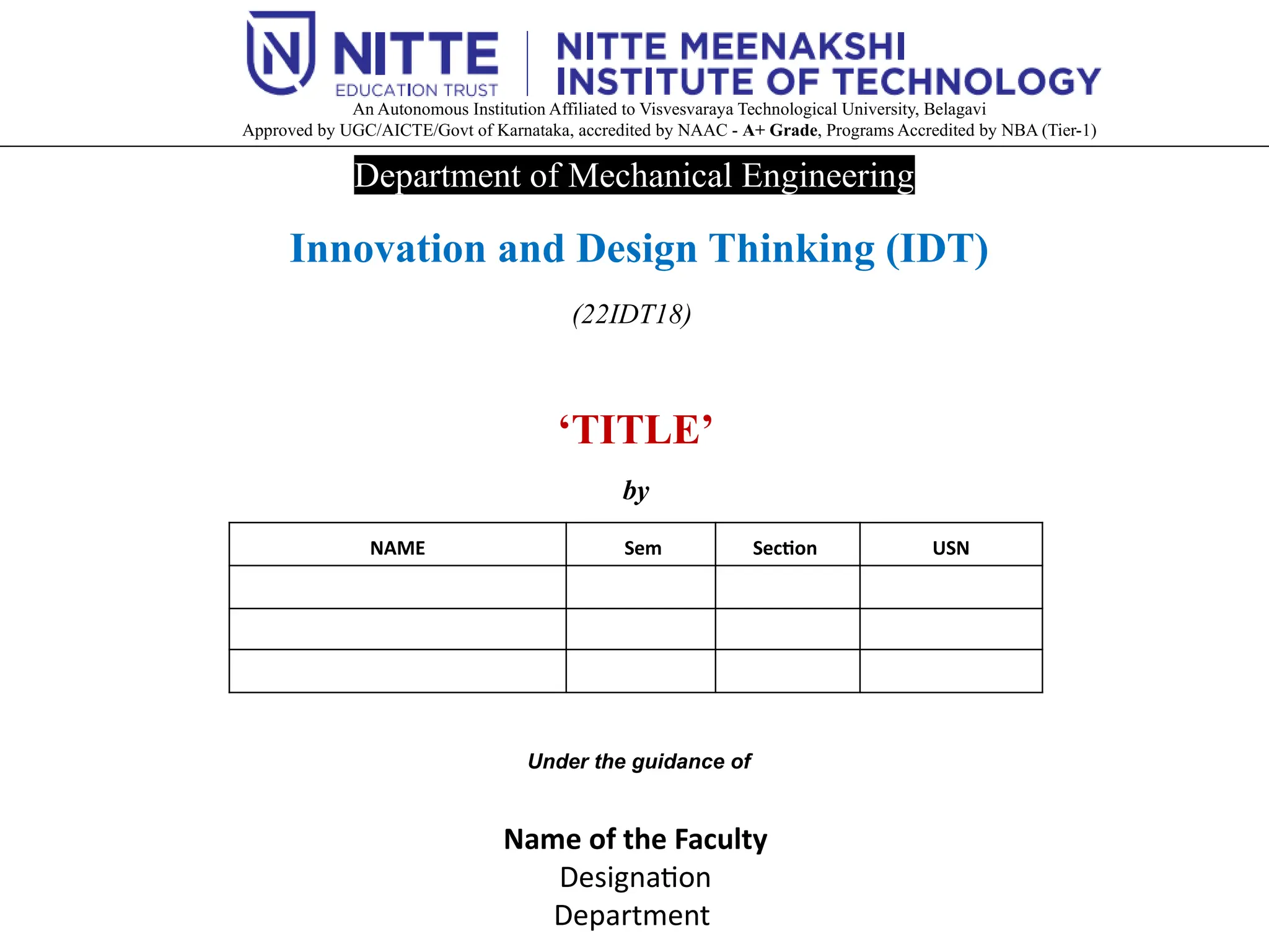 IDT presentation SEE template Power Point | PPTX