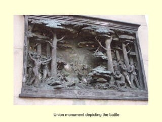 Union monument depicting the battle 
