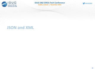 JSON and XML
30
 