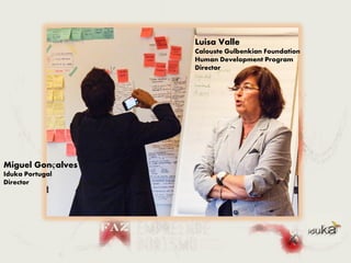 Miguel Gonçalves
Iduka Portugal
Director
Luisa Valle
Calouste Gulbenkian Foundation
Human Development Program
Director
 