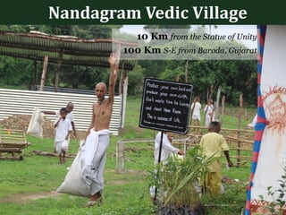 Nandagram Vedic Village
10 Km from the Statue of Unity
100 Km S-E from Baroda, Gujarat
 