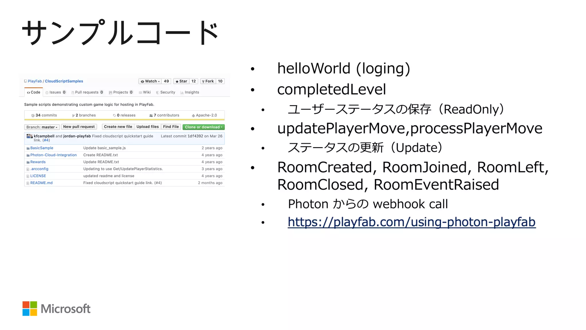 サンプルコード
 