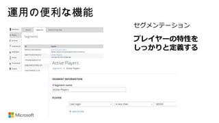 運用の便利な機能
 