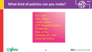 #RSAC
What kind of policies can you make?
29
 