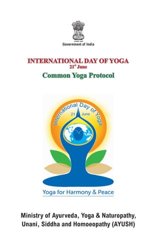 International Day of Yoga-Common Yoga Protocol Book
