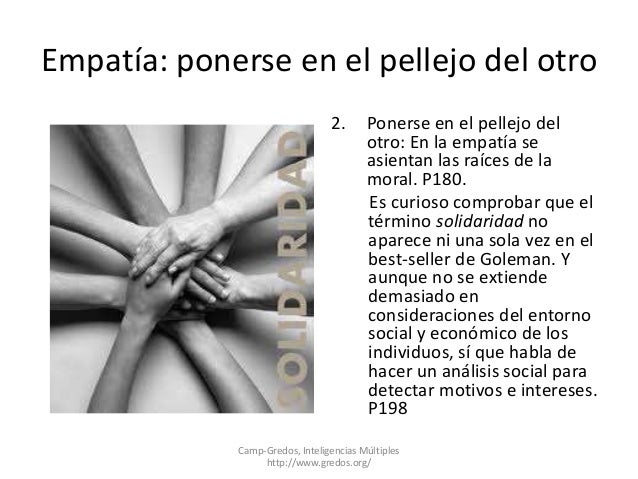 Resultado de imagen para SOLIDARIDAD EN LA INTELIGENCIA EMOCIONAL