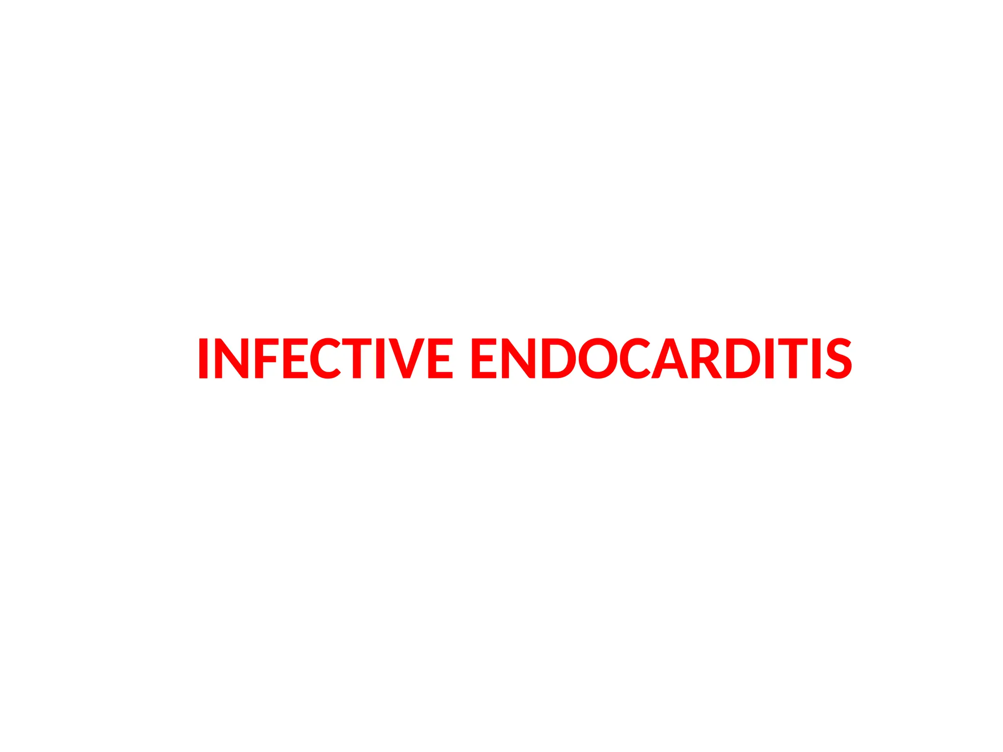 Powerpoint presentation on Infective endocarditis | PPTX