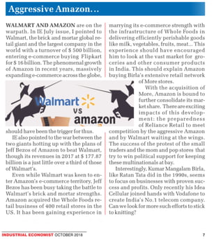 Aggressive Amazon -- From clicks to Bricks