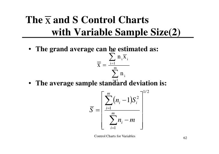 IE-002 Control Chart For Variables