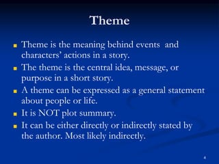 English 9 - 5 Important Elements of a Short Story | PPTX