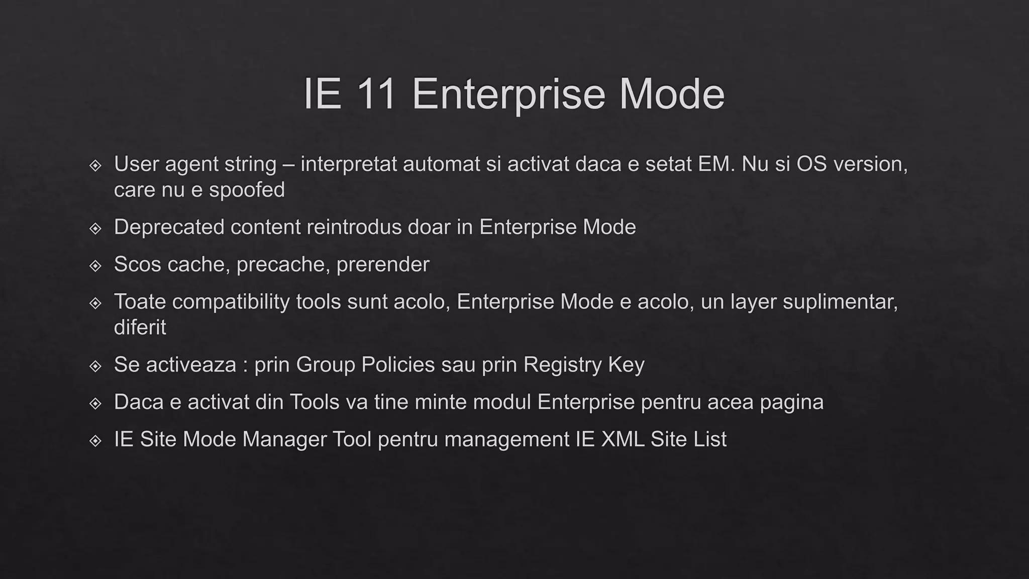 Internet Explorer 11 Enterprise Mode & F12 Developer Tools