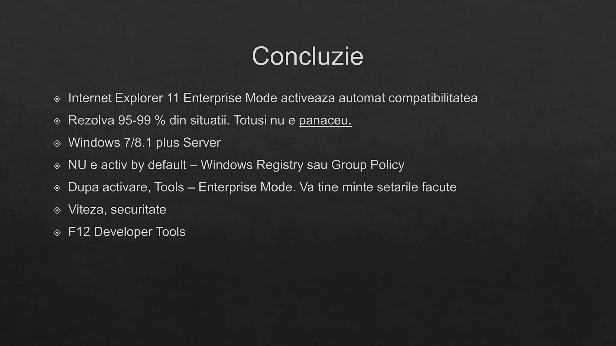 Internet Explorer 11 Enterprise Mode & F12 Developer Tools
