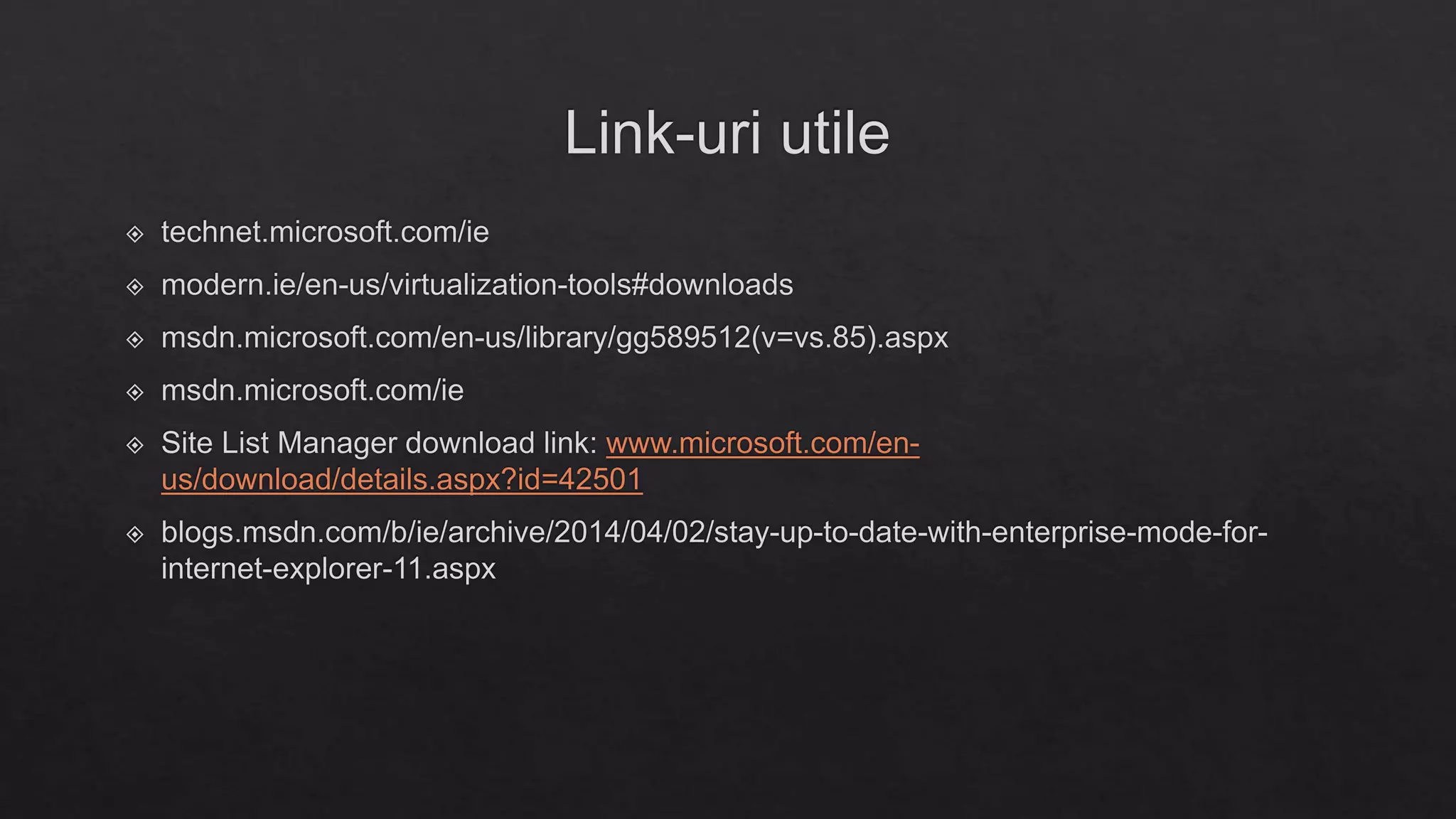 Internet Explorer 11 Enterprise Mode & F12 Developer Tools