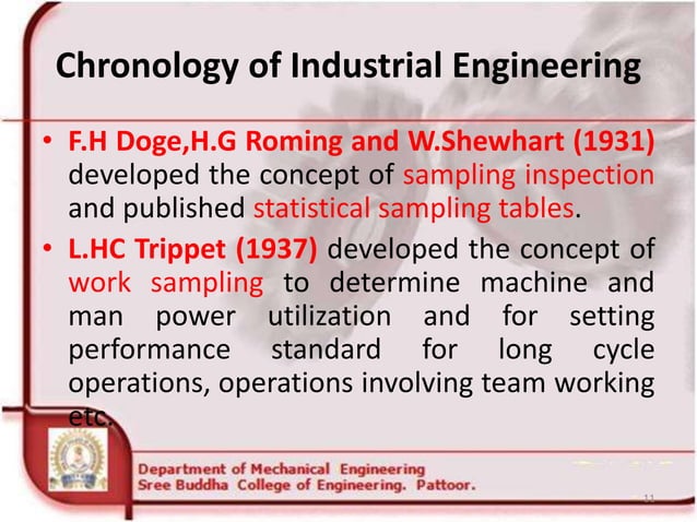 INDUSTRIAL ENGINEERING 1st module | PPT