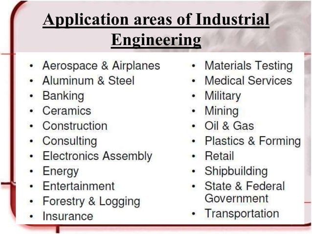 INDUSTRIAL ENGINEERING 1st module | PPT