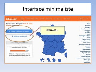 Interface minimaliste
 