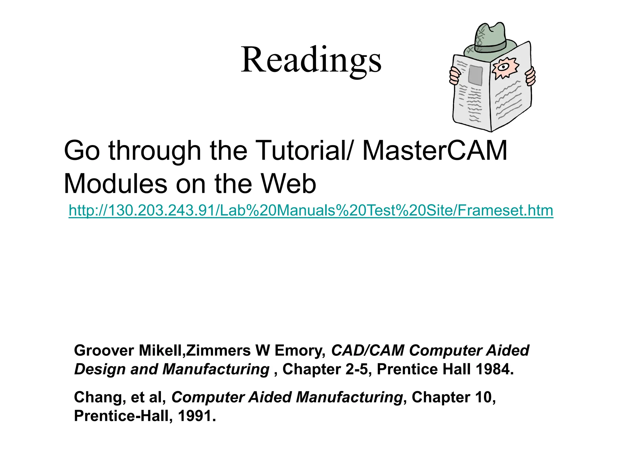 Introduction to CAD/CAM using Master Cam | PPT