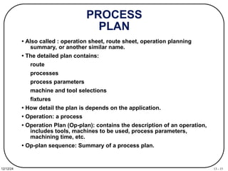 CIM notes : process engineering concepts in detail | PPT