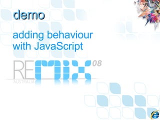 adding behaviour with JavaScript demo 