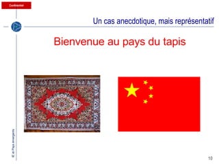 Un cas anecdotique, mais représentatif Bienvenue au pays du tapis 
