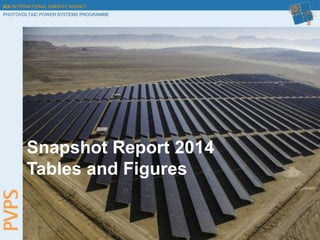 IEA INTERNATIONAL ENERGY AGENCY
PHOTOVOLTAIC POWER SYSTEMS PROGRAMME
Snapshot Report 2014
Tables and Figures
 
