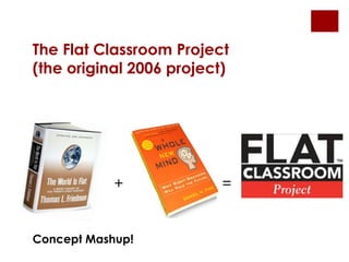 The Flat Classroom Project
(the original 2006 project)
+ =
Concept Mashup!
 