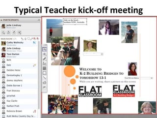 Typical Teacher kick-off meeting
 