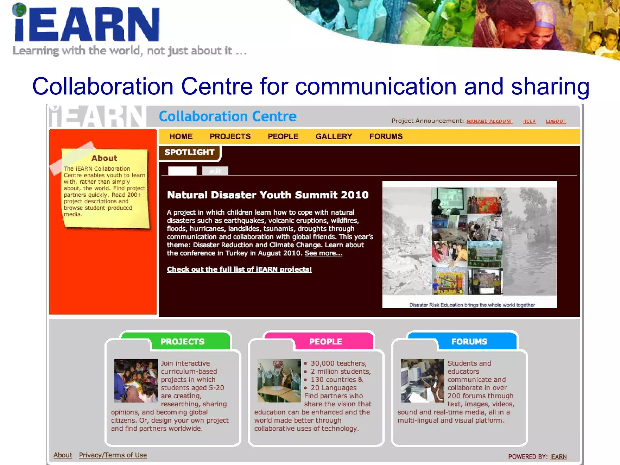 Collaboration Centre for communication and sharing  