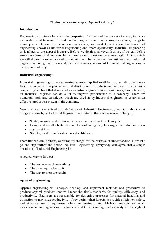 what do industrial engineers do