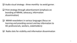 Information Education and Communication, Behavioural Change ...