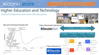 https://deustotech.deusto.es/
https://deusto.es/
Practical competences: Immersive / AR Laboratories
Higher Education and Technology
 