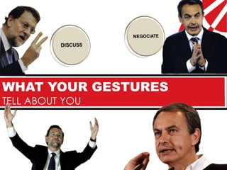 WHAT YOUR GESTURES
TELL ABOUT YOU
 