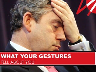 WHAT YOUR GESTURES
TELL ABOUT YOU
 