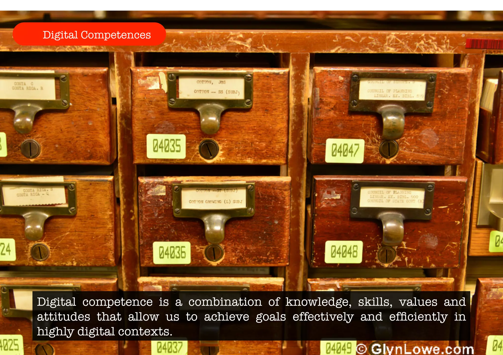 Digital Competences 
Digital competence is a combination of knowledge, skills, values and 
attitudes that allow us to achieve goals effectively and efficiently in 
highly digital contexts. 
 