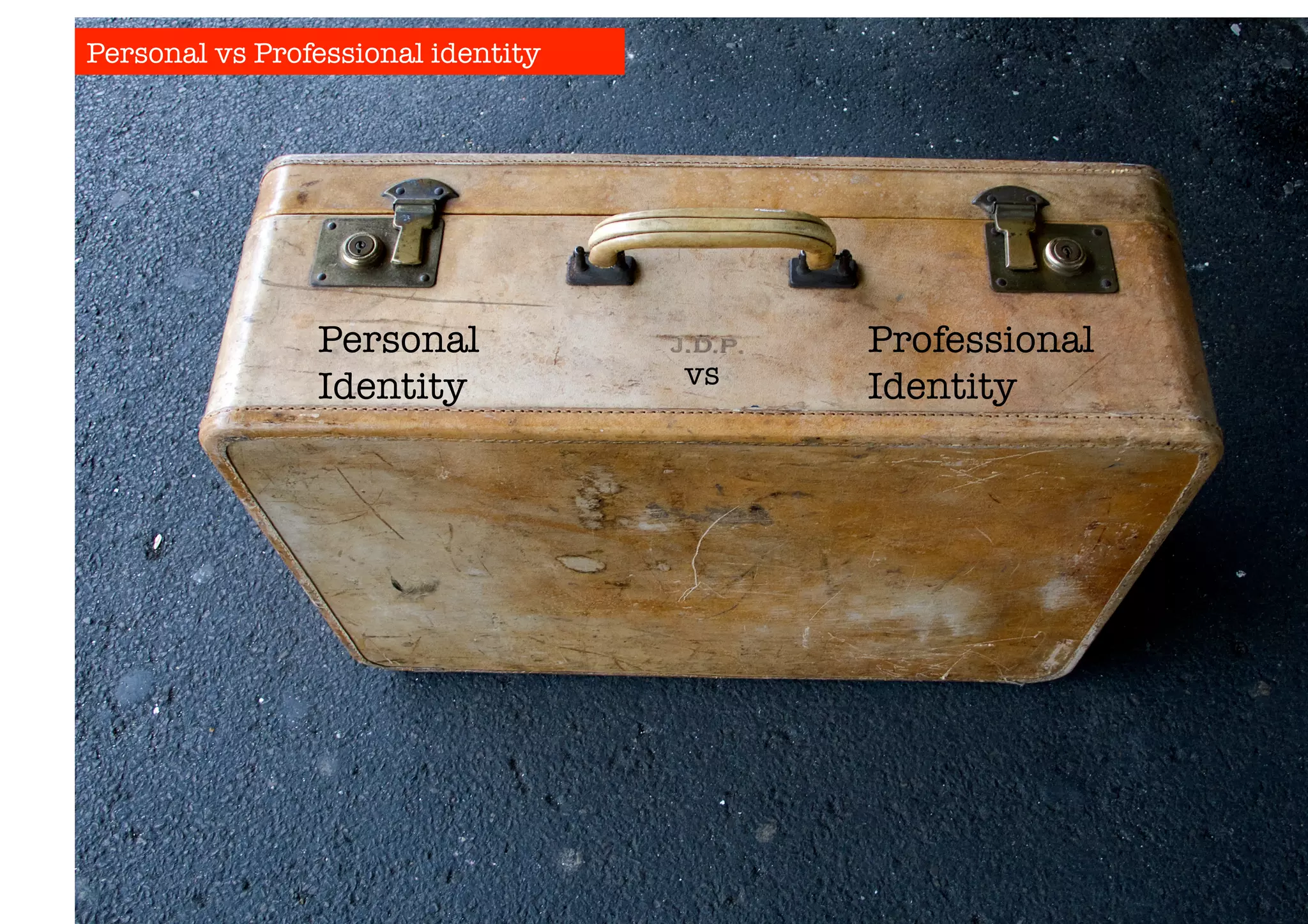 Personal 
Identity 
Professional 
vsIdentity 
Personal vs Professional identity 
 