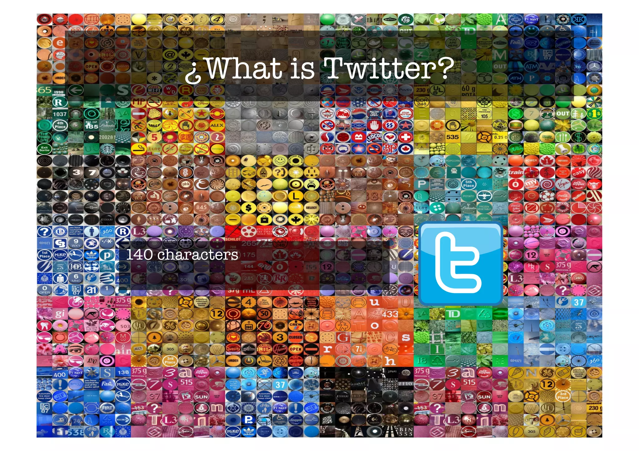 ¿What is Twitter?# 
140 characters 
 