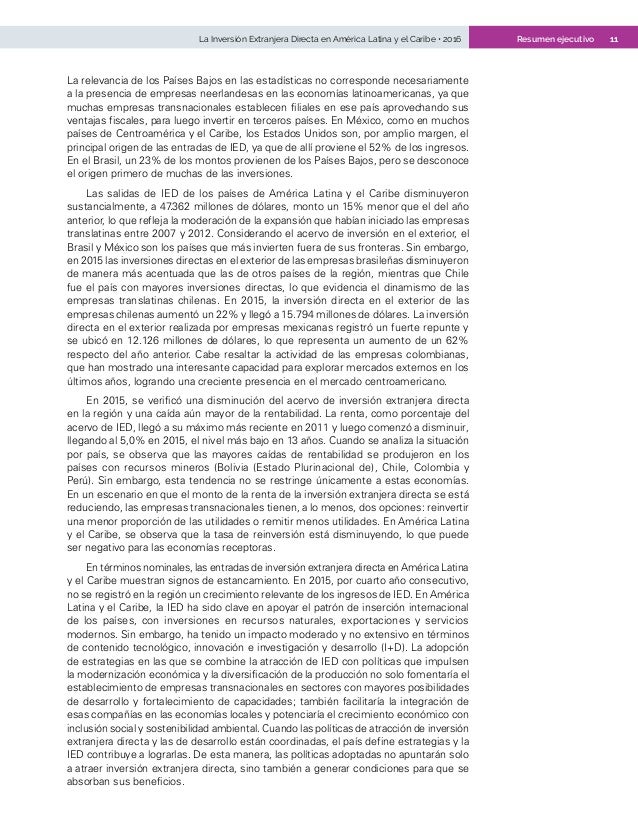 La Inversión Extranjera Directa en América Latina y el La Inversión Extranjera Directa en América Latina y el