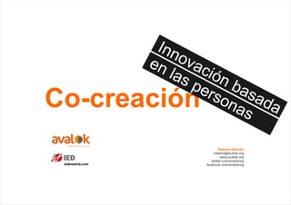 Curso co-creación IED Madrid