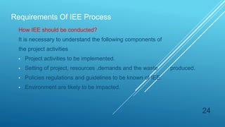 Iee Checklist Emb IEE and screening in EIA | PPTX