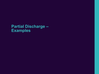 Partial Discharge –
Examples
 