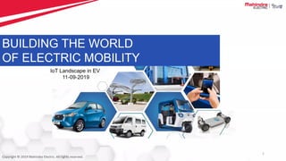 IEEE & Mahindra Electric - IoT for Electric Vehicles