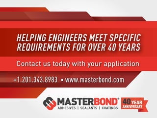 Master Bond Milestones Through the Decades