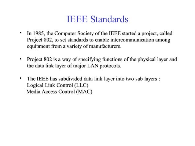 Ieee standards