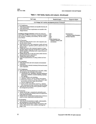 IEEE Standard for Software Verification and Validation | PDF