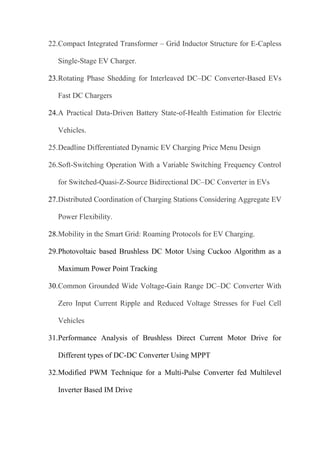 IEEE 2023 RECENT_POWER ELECTRONICS | PDF
