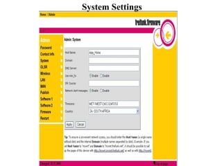 System Settings 
