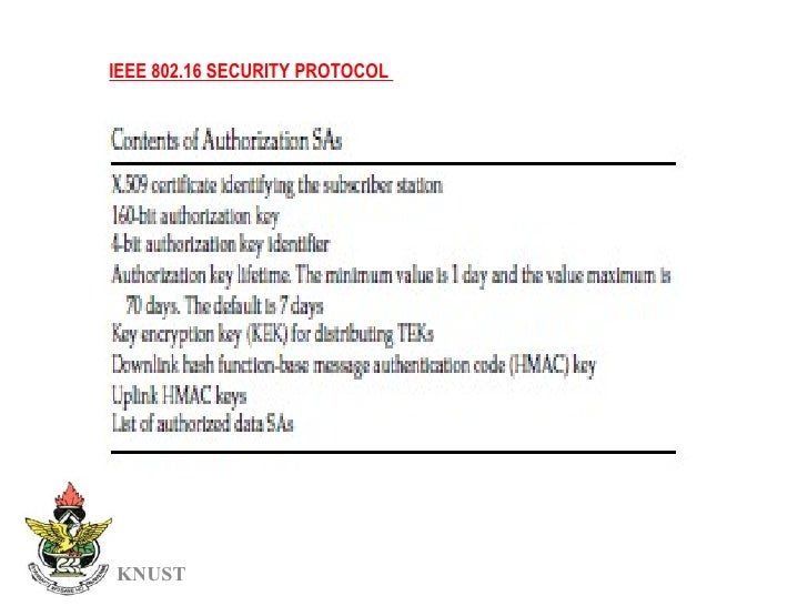 generate key x.509 SECURITY MECHANISM PROTOCOL OF PKM IN OVERVIEW AUTHENTICATION WiMAX