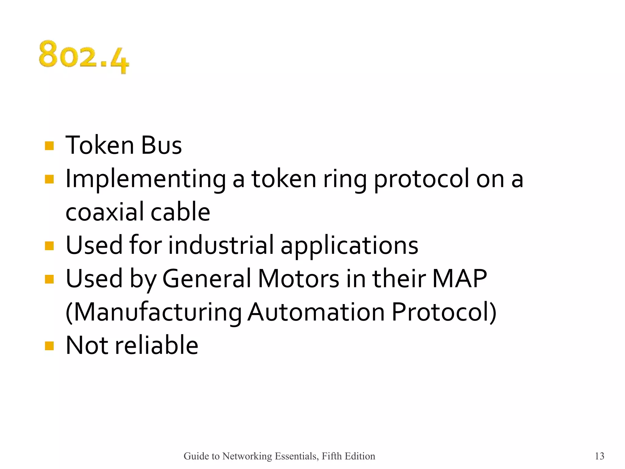 Ieee 802 standards ppt