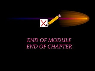 END OF MODULE
END OF CHAPTER
 