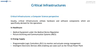 Securing Critical Infrastructures with a cybersecurity digital twin | PPTX